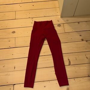 Lululemon Pink Wunder Train Leggings